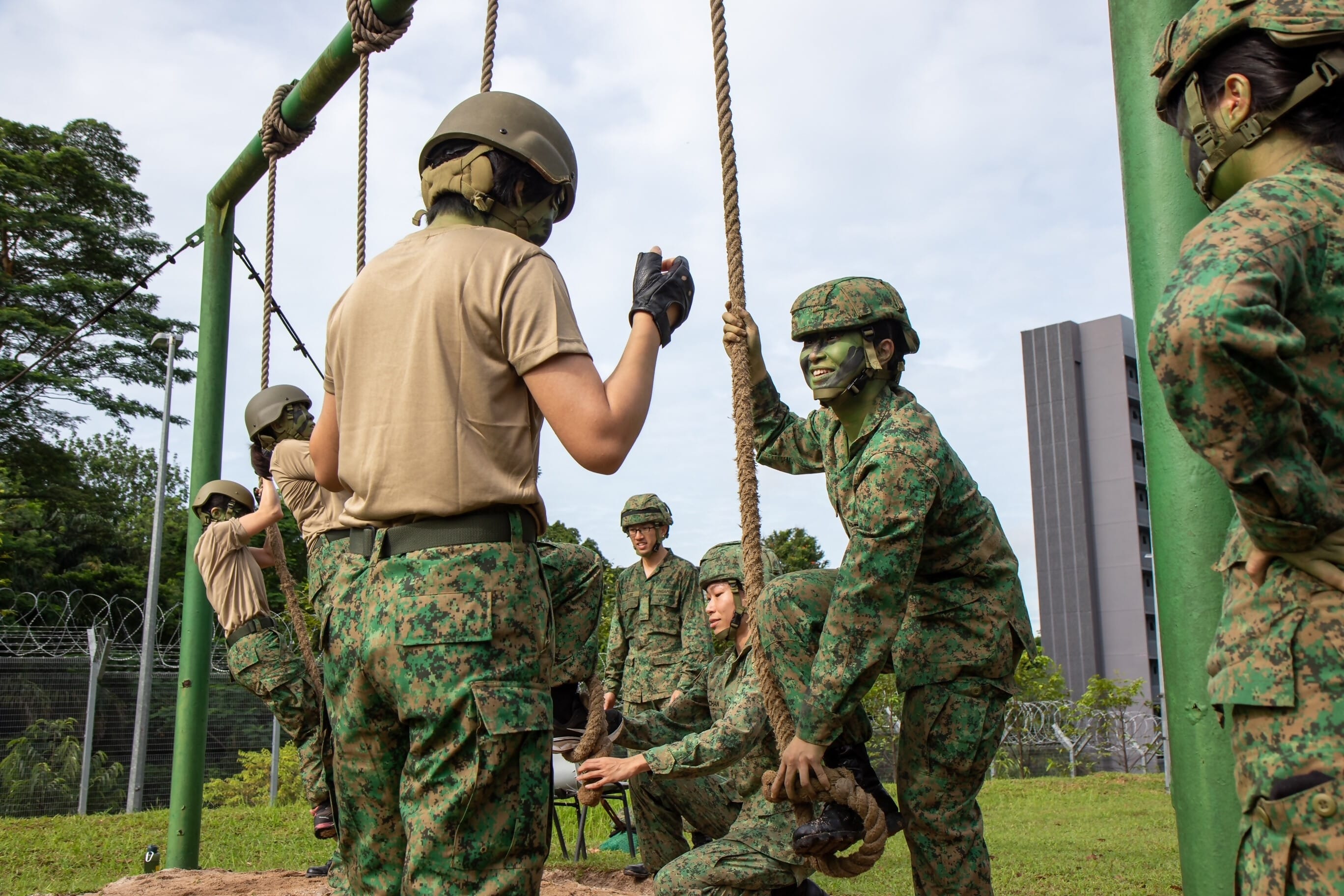 WBC25 participants undergoing the Standard Obstacle Course (SOC).